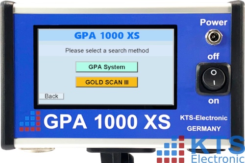 Gerätefront GPA 1000 XS